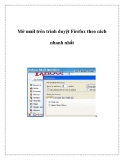 Mở mail trên trình duyệt Firefox theo cách nhanh nhất