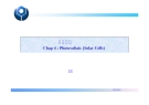 Chap 4 : Photovoltaic (Solar Cells) - pin mat troi