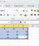 Vài thủ thuật nhỏ khi làm việc với Excel