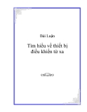 Tìm hiểu về thiết bị điều khiển từ xa