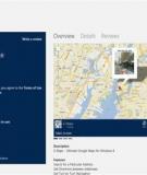 Ứng dụng bản đồ phong cách Modern UI của Google trên Windows 8