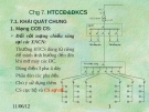 KỸ THUẬT CHIẾU SÁNG-Chương 7: HTCCĐ&ĐKCS