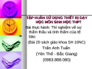 Bài thực hành: Thí nghiệm về sự thẩm thấu và tính thấm của tế bào