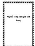 Một số thủ phạm gây đau bụng