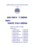 Chuyên đề: Thuê tài chính