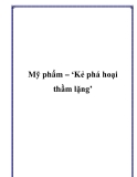 Mỹ phẩm – Kẻ phá hoại thầm lặng