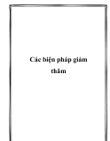 Các biện pháp giảm thâm