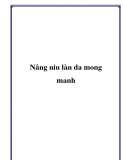 Nâng niu làn da mong manh