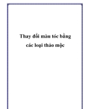 Thay đổi màu tóc bằng các loại thảo mộc