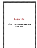 Đề tài: “Xác định tổng lượng Nitơ trong nước