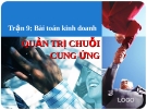 Bài toán kinh doanh - Quản trị chuỗi cung ứng