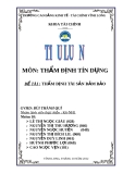 Luận văn đề tài: Thẩm định tài sản đảm  bảo