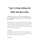7 gia vị tăng cường sức khỏe khi giao mùa