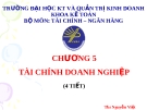 Lý tuyết tài chính và tiền tệ - Chương 5 TÀI CHÍNH DOANH NGHIỆP