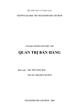 Quản trị bán hàng - ĐH Mở Tp.Hồ Chí Minh