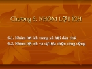 Chương 6: NHÓM LỢI ÍCH