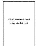 Cách kinh doanh thành công trên Internet