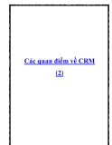 Các quan điểm về CRM (2)