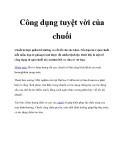 Công dụng tuyệt vời của chuốing và rất tốt cho