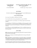 Quyết định số 25/2012/QĐ-UBND 