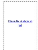 Chanh dây và nhưng lợi hại