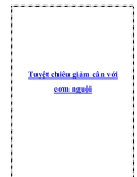 Tuyệt chiêu giảm cân với cơm nguội