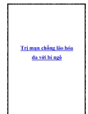 Trị mụn chống lão hóa da với bí ngô