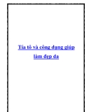 Tía tô và công dụng giúp làm đẹp da