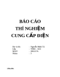 Báo cáo thí nghiệm cung cấp điện