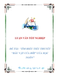 LUẬN VĂN TỐT NGHIỆP  ĐỀ TÀI: “TÌM HIỂU TIỂU THUYẾT “BÁU VẬT CỦA ĐỜI” CỦA MẠC NGÔN” 