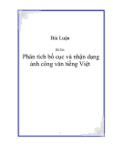 Đề tài : Phân tích bố cục và nhận dạng ảnh công văn tiếng việt
