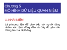 PHÂN TÍCH THIẾT KẾ HỆ THỐNG THÔNG TIN - CHƯƠNG 5 MÔ HÌNH DỮ LIỆU QUAN NIỆM