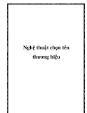 Nghệ thuật chọn tên thương hiệu