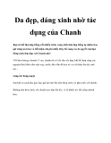 Da đẹp, dáng xinh nhờ tác dụng của ChanhBạn có thể làm đẹp bằng rất nhiều