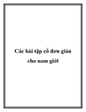 Các bài tập cổ đơn giản cho nam giới