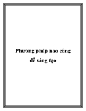 Phương pháp não công để sáng tạo