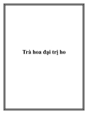 Trà hoa đại trị ho