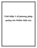 Giới thiệu 1 số phương pháp quảng cáo Online hiện nay