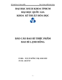 Báo cáo Bao bì thực phẩm lạnh đông