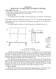 CHƯƠNG II:  TÍNH TOÁN CẤU KIỆN CHỊU UỐN THEO CƯỜNG ĐỘ