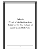 Luận văn về : Tổ chức kế toán bán hàng và xác định kết quả bán hàng ở công ty vật tư thiết bị toàn bộ-MaTexim