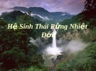 Thuyết trình: Hệ sinh thái rừng nhiệt đới