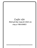  Luận văn: Đánh giá thực trạng tài chính của công ty VIRASIMEX