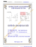 CHUYÊN ĐỀ 4- DÒNG ĐIỆN XOAY CHIỀU