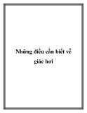 Những điều cần biết về giác hơi