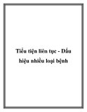 Tiểu tiện liên tục - Dấu hiệu bệnh