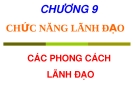 Chương 9: Chức năng lãnh đạo