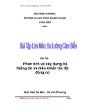 Đề Tài: Phân tích và xây dựng hệ thống đo và điều khiển tốc độ động cơ