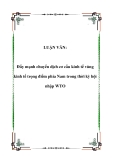 Luận văn " Đẩy mạnh chuyển dịch cơ cấu kinh tế vùng kinh tế trọng điểm phía Nam trong thời kỳ hội nhập WTO"