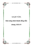  Luận văn đề tài: Khả năng hình thành đồng tiền chung ASEAN 